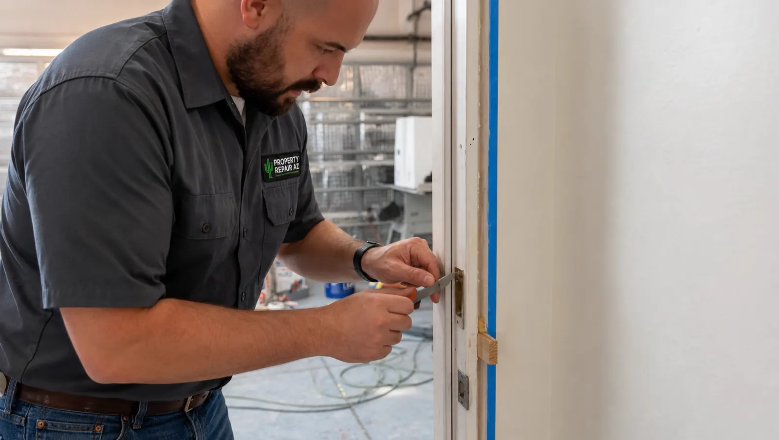 Hardware installation and repair on a Gilbert, AZ home