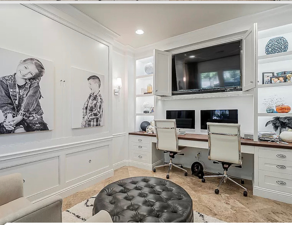 Office sconce and recessed lighting