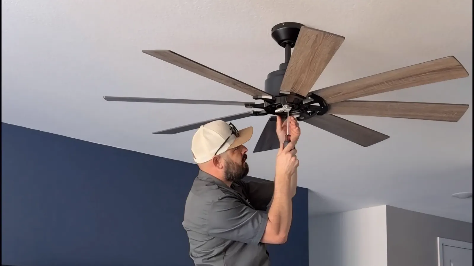 Ceiling fan replacement in a Gilbert, AZ home