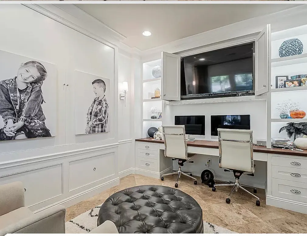 Office sconce and recessed lighting