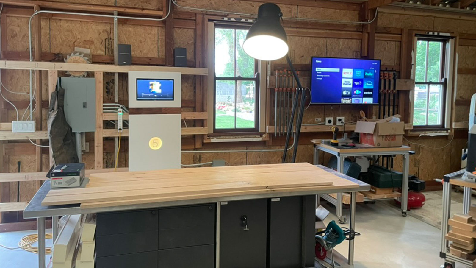 Inside the woodshop — work in progress