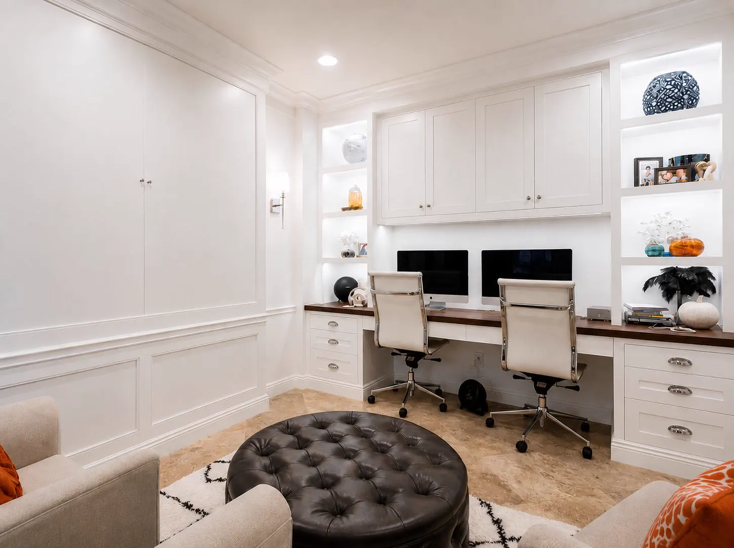 Home office built-ins installed in a Gilbert, AZ home