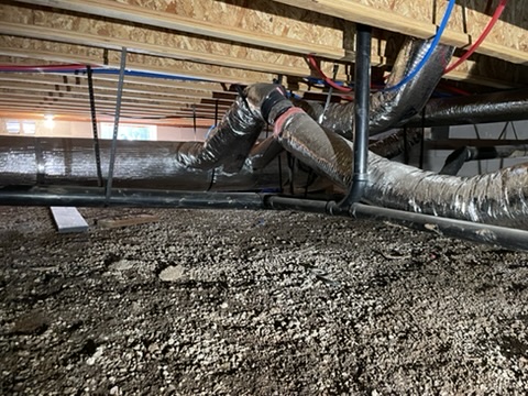 Crawlspace plumbing